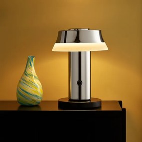 Brilliant - LED dotyková stmievateľná nabíjateľná stolná lampa KINICH LED/2,5W/5V 2700K lesklý chróm