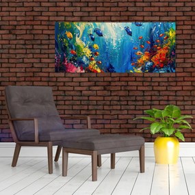 Obraz - Maľba podmorského sveta (120x50 cm)