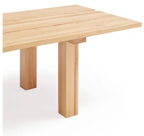 Jedálenský stôl s doskou z borovicového dreva 100x260 cm Banda – Teulat
