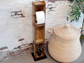 Drevený stojan na toaletný papier Brick Moulds - 15*95*10 cm