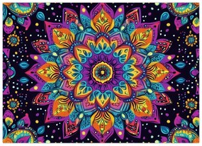 Obraz - Kaleidoskopická mandala (70x50 cm)