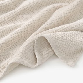 Goldea bavlnený froté uterák / osuška micro pure - mandľový 70 x 140 cm