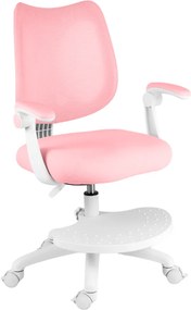 Detská rastúca stolička Neoseat JUNI 022 — látka, prateľný poťah, ružová