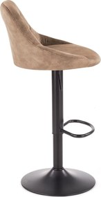 Barová stolička LINDA - béžová - výškovo nastaviteľná