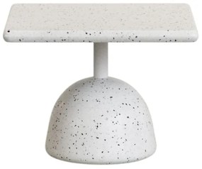 Biely terrazzo konferenčný stolík 48x48 cm Saura – Kave Home