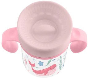 Hrnček trénovací 360 ° 300ml 12m + Deep Sea Pink