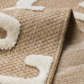 Dywany Łuszczów, Kusový koberec Spark 0711A beige/cream, 180x270, béžová, chodba / predsieň