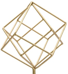 Soška v zlatom dekore Mauro Ferretti Cube