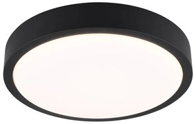 Čierne LED stropné svietidlo ø 40 cm Iseo – Trio
