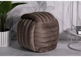 Sivohnedý zamatový taburet Softy – Mauro Ferretti