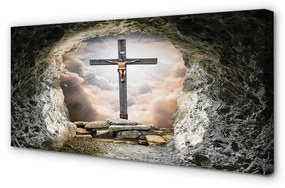 Obraz na plátne Cave ľahký cross Jesus 100x50 cm