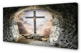 Obraz na plátne Cave ľahký cross Jesus 120x60 cm