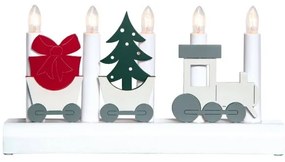 Eglo 410405 - Vianočný svietnik JULIA 5xE10/3W/230V