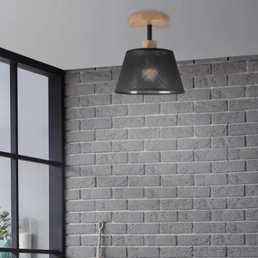 Brilagi - LED  Prisadený luster ANTHONY 1xE14/60W/230V dub/čierna