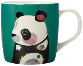 Tyrkysový porcelánový hrnček Maxwell &amp; Williams Pete Cromer Panda, 375 ml