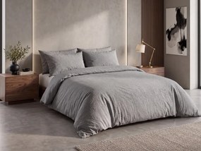 Krepové obliečky DENYX BLEND sivé, hotelová kapsa Rozmer obliečky: 70 x 90 cm | 140 x 200 cm