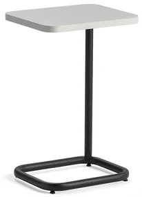 Stolík na notebook STANDBY, 425x350x647 mm, čierny rám, biela doska