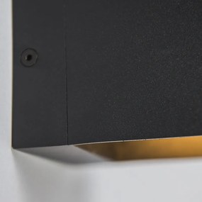 Sada 3 moderných nástenných svietidiel čiernych - Transfer