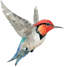 Samolepka Ambiance Origami Colibri