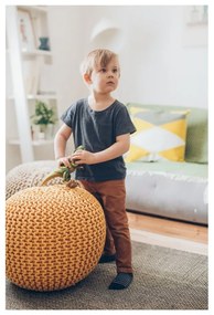 Tmavosivý puf na sedenie Bonami Essentials Jagger