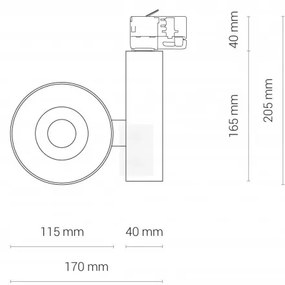 CTLS NEA LED BLACK 30W, 4000K 8750 3F