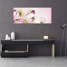 Obraz - Motýľ (120x50 cm)
