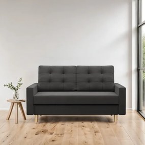 Dvojmiestna pohovka BLANK Comfort rozkladacia, sivá