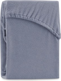 Sivá napínacia froté plachta 180x200 cm Ruby – Restilo