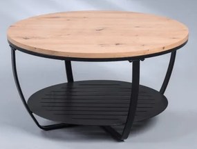 Okrúhly konferenčný stolík Palermo 80 cm, dub artisan%