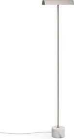 Stojacia lampa v striebornej farbe (výška 121 cm) Lynor – Kave Home