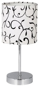 Stolná lampa EMILY 1xE14/40W/230V biela/lesklý chróm