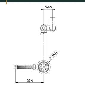 Sink Quality Titanite, kuchynský granitový drez 680x495x215 mm + zlatý sifón, čierna škvrnitá-Brocade, SKQ-TIT.B.1KKO.XG