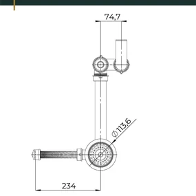 Sink Quality Titanite, kuchynský granitový drez 680x495x215 mm + zlatý sifón, čierna škvrnitá-Brocade, SKQ-TIT.B.1KKO.XG