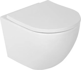 BPS-koupelny Závesná WC misa so SoftClose sedadlom HYD-4193, biela