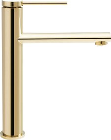 Rea Oval, vysoká umývadlová batéria, zlatá lesklá, REA-B6513