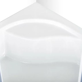 Novoterm Štvrťkruhový sprchový kút NV-Lava 80x80 chróm/transparent + vysoká vanička