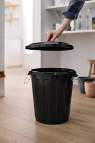 Rotho Odpadkový kôš s vekom a kovovými zámkami MINI POPOLNICA 25l