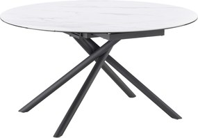 XXXLutz JEDÁLENSKÝ STÔL, čierna, biela, 90-140/140/76 cm MID.YOU - Stoly - 000069016202