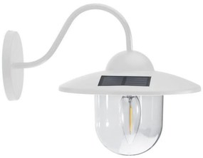 LED Solárne nástenné svietidlo LED/0,5W/1,2V IP44 biela