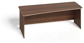 Písací stôl ARRISTO LUX, oblúk ľavý, 1800 mm, breza