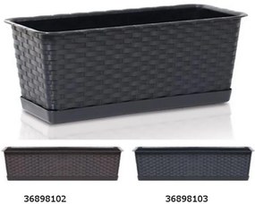 Truhlík s miskou 48,9x17,3x15cm RATOLLA CASE P antracit UH