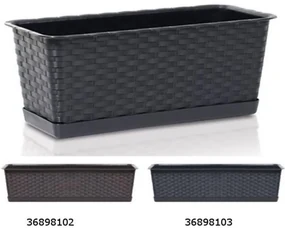 Truhlík s miskou 48,9x17,3x15cm RATOLLA CASE P antracit UH