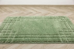 Kúpeľňový koberček Sego zelený, mozaika