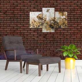 Obraz - Abstraktná kvetinová maľba (90x60 cm)