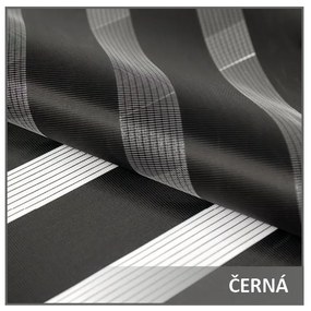 Dekodum Roleta deň a noc v bielej kazete soft, farba látky Čierna Šířka (cm): 78, Dĺžka (cm): 150, Strana mechanizmu: Práva