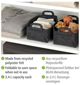 Látkové košíky v súprave 2 ks Nina – Wenko