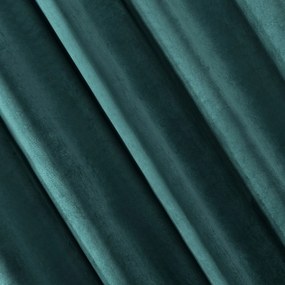 ZATEMŇOVACÍ ZÁVES NA KRÚŽKOCH RIA 140X250 CM TMAVÁ TYRKYSOVÁ