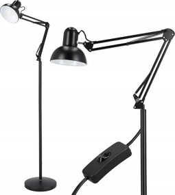 Stojacia lampa 1xE27/40W/230V čierna
