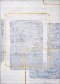 TA Koberec U-21150 FLANNEL PRINTED Sivý (flanelový) Obdĺžnikový Rozmer: 120x170 cm