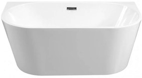 Voľne stojaca vaňa prístenná Vica New 170/80 + sifón klik klak s prepadom slim chróm